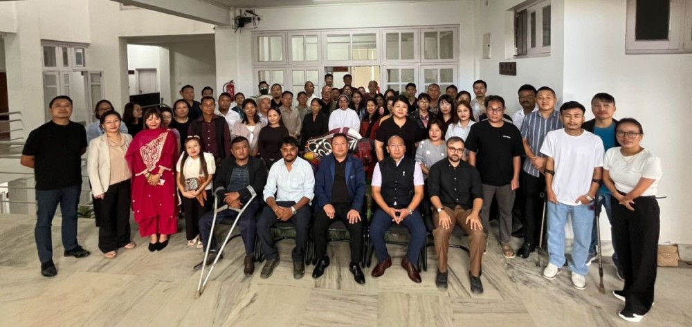 Participants with Tongpang L Jamir, State Commissioner for PWDs, Theodore Yanthan, Secretary SCPD & Jt Secretary Social Welfare department along with resource persons from SELCO and SCPD officials.
